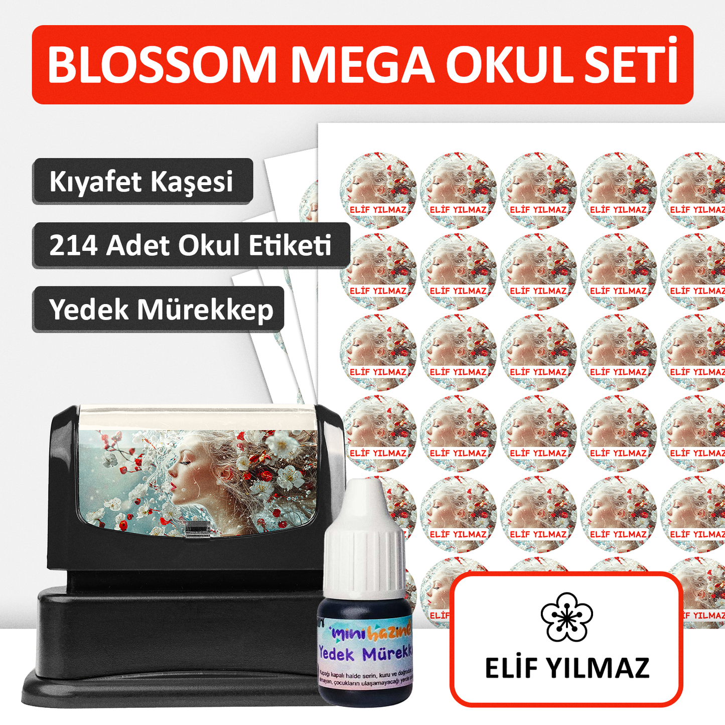 Blossom Tasarımlı Mega Okul Seti