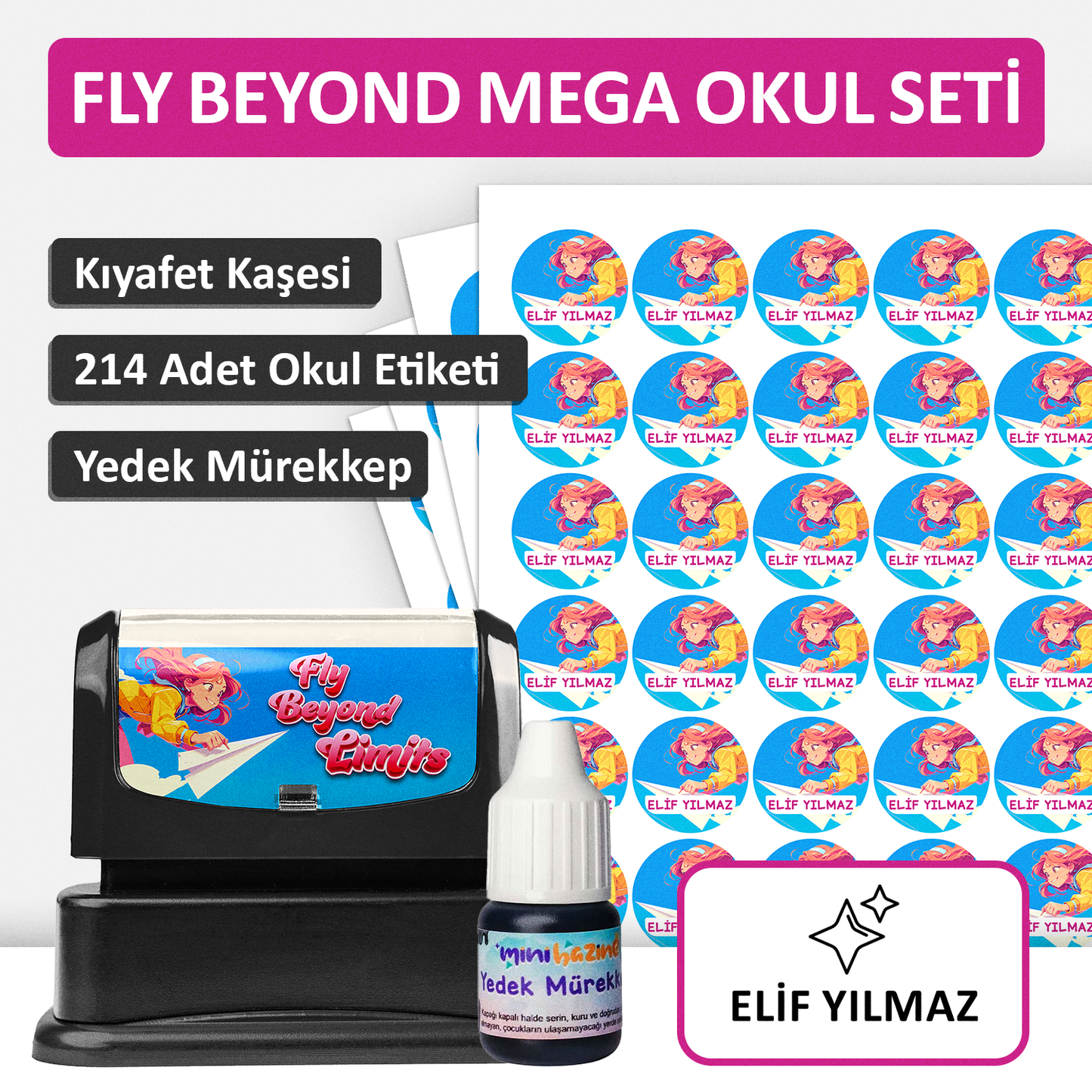 Fly Beyond Limits Tasarımlı Mega Okul Seti