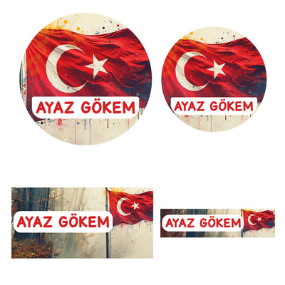 Okul etiketi seti