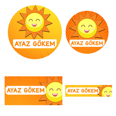 Okul etiketi seti
