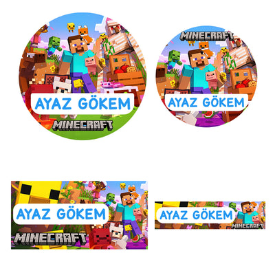 Okul etiketi seti