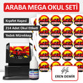 Araba Tasarımlı Mega Okul Seti
