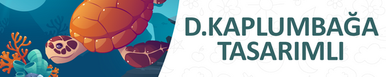 Deniz Kaplumbağası Tasarımlı Kıyafet Kaşesi