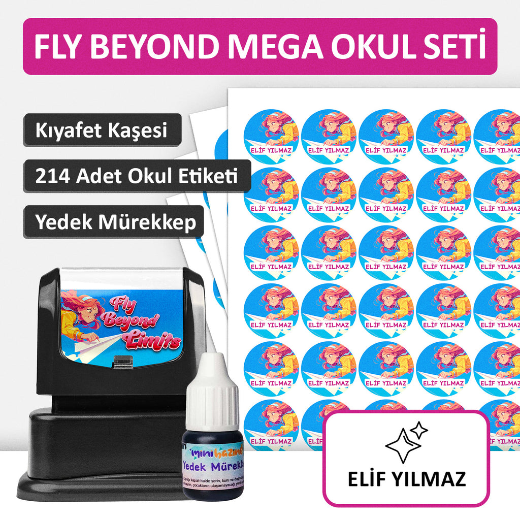 Fly Beyond Limits Tasarımlı Mega Okul Seti