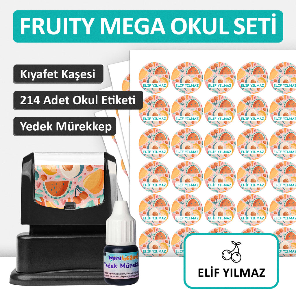 Fruity Tasarımlı Mega Okul Seti