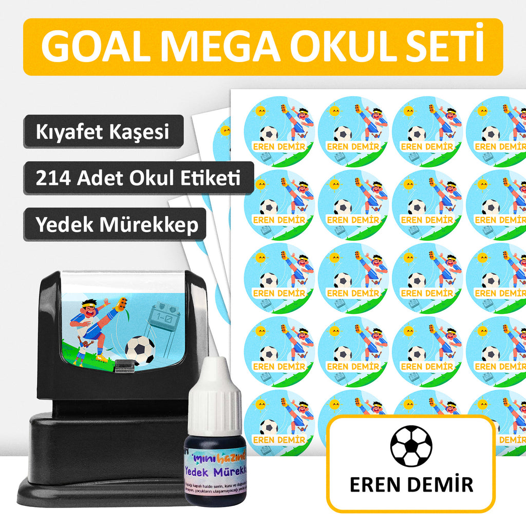 Goal Tasarımlı Mega Okul Seti