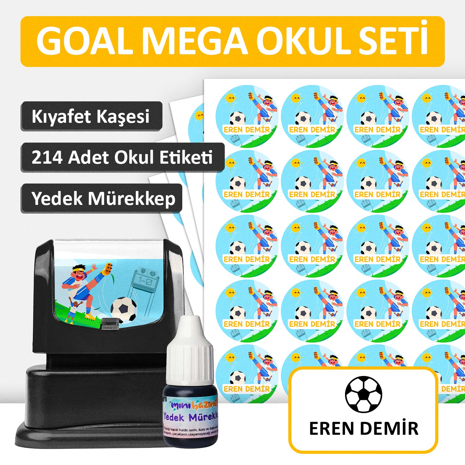 Goal Tasarımlı Mega Okul Seti