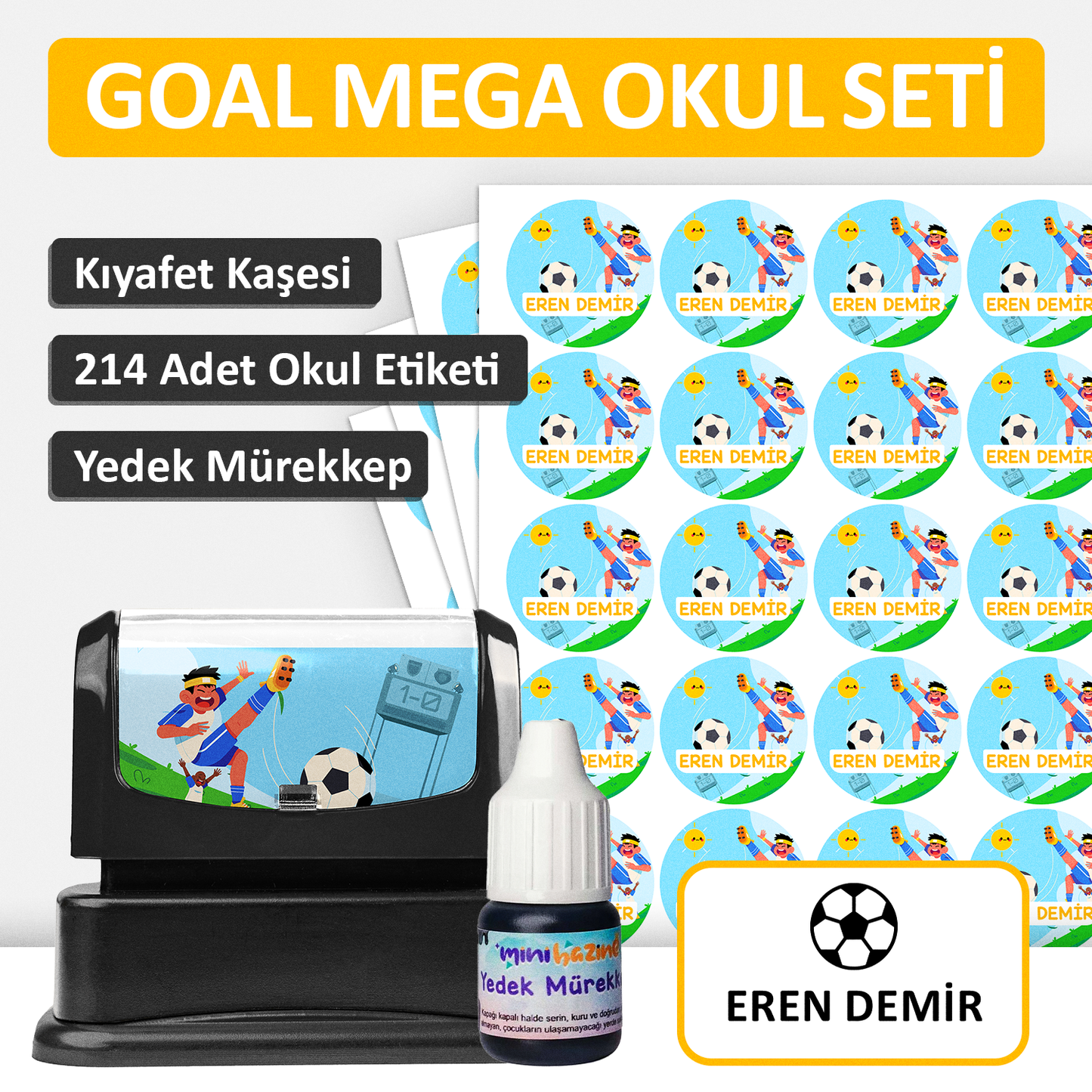 Goal Tasarımlı Mega Okul Seti