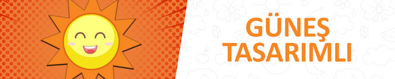 Mutlu Güneş Tasarımlı Kişiye Özel Kıyafet Kaşesi