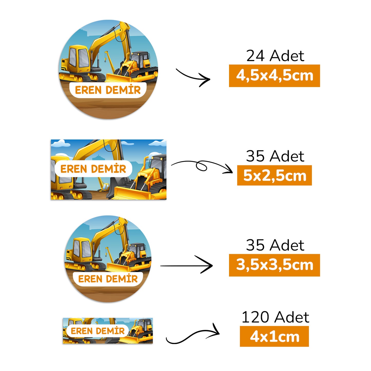 Kepçe Tasarımlı Mega Okul Seti