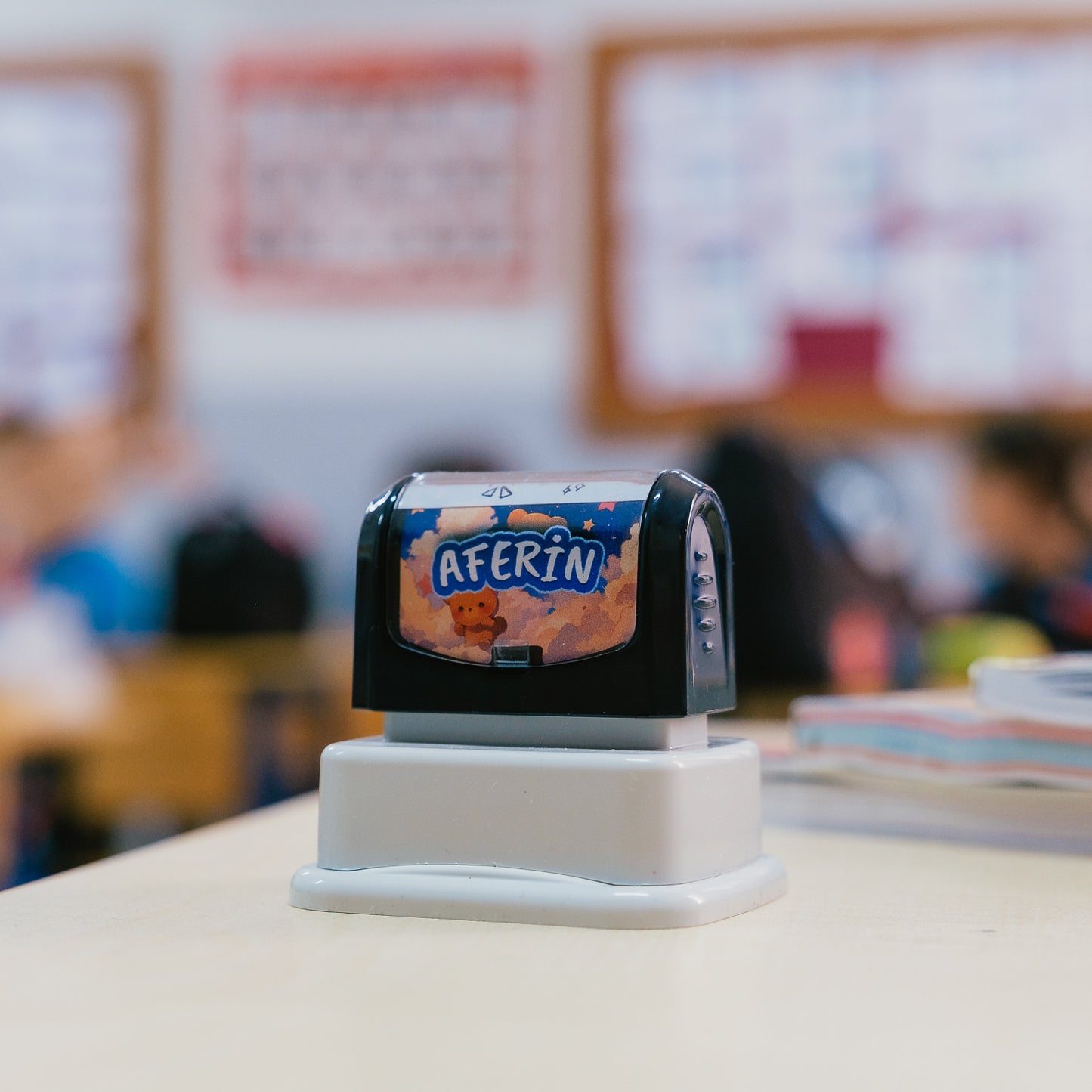 Kişiye Özel Aferin Öğretmen Kaşesi – İsimli Ödül Kaşesi