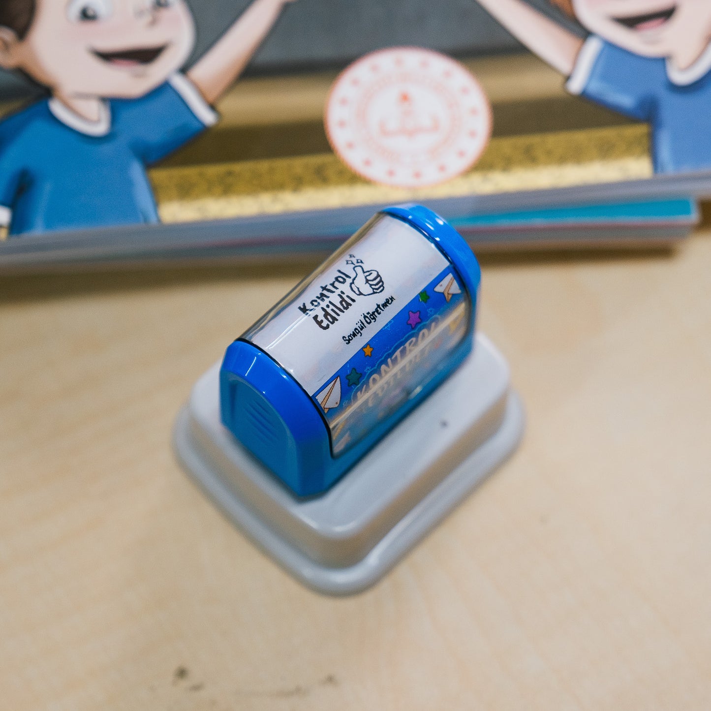 Kişiye Özel Kontrol Edildi Öğretmen Kaşesi – İsimli Kaşe