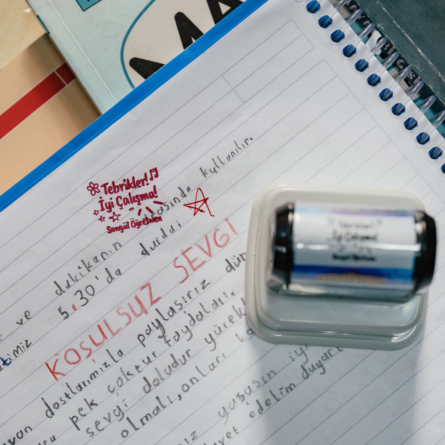 Öğretmen Kaşesi Seti - Kontrol Edildi + Aferin + Tebrikler İyi Çalışma