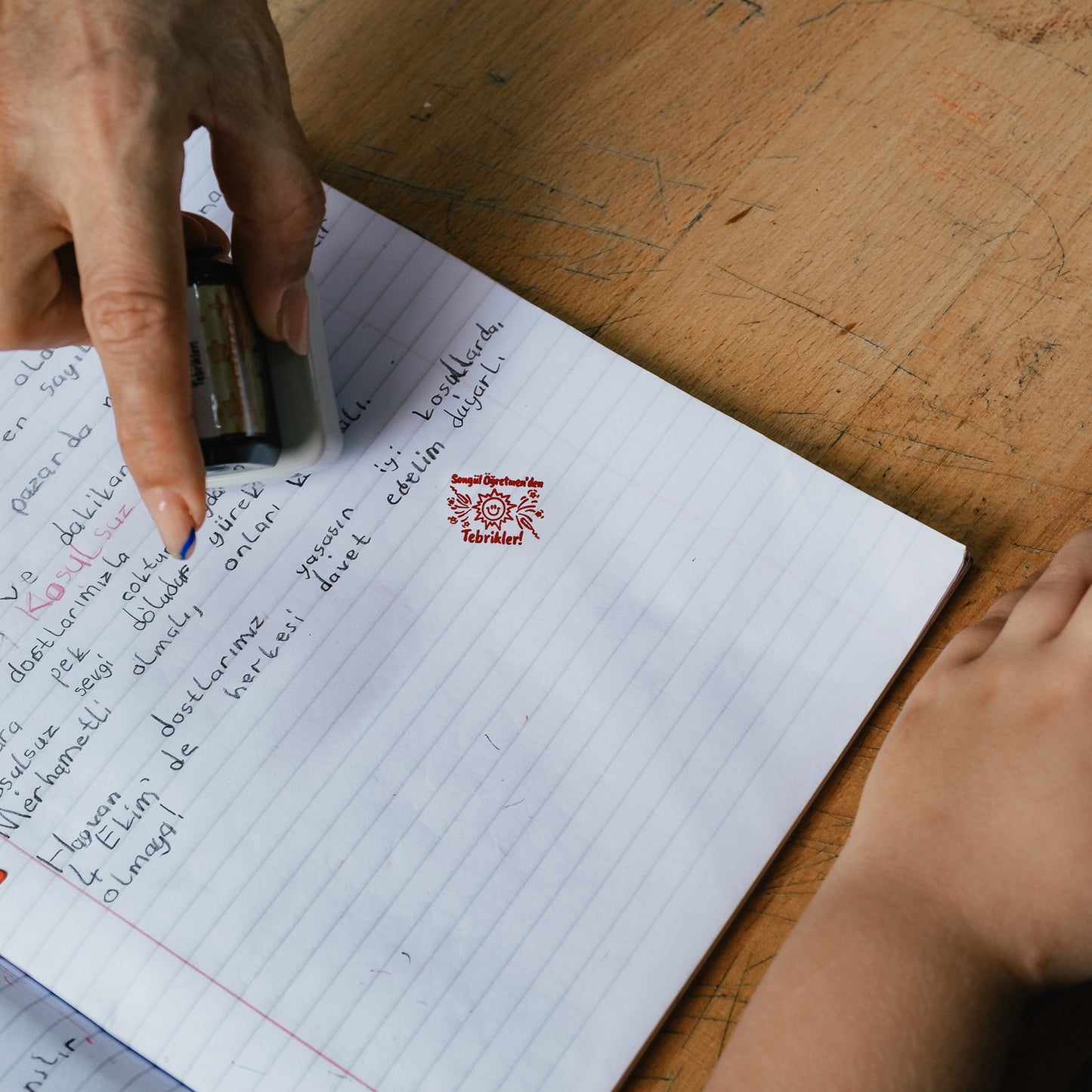 Kişiye Özel Tebrikler Öğretmen Kaşesi – İsimli Ödül Kaşesi