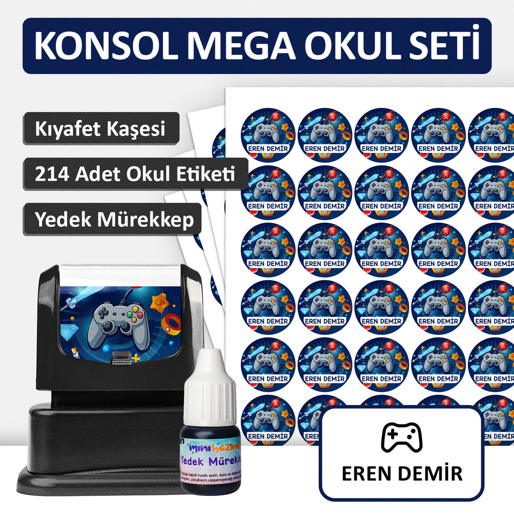 Konsol Tasarımlı Mega Okul Seti