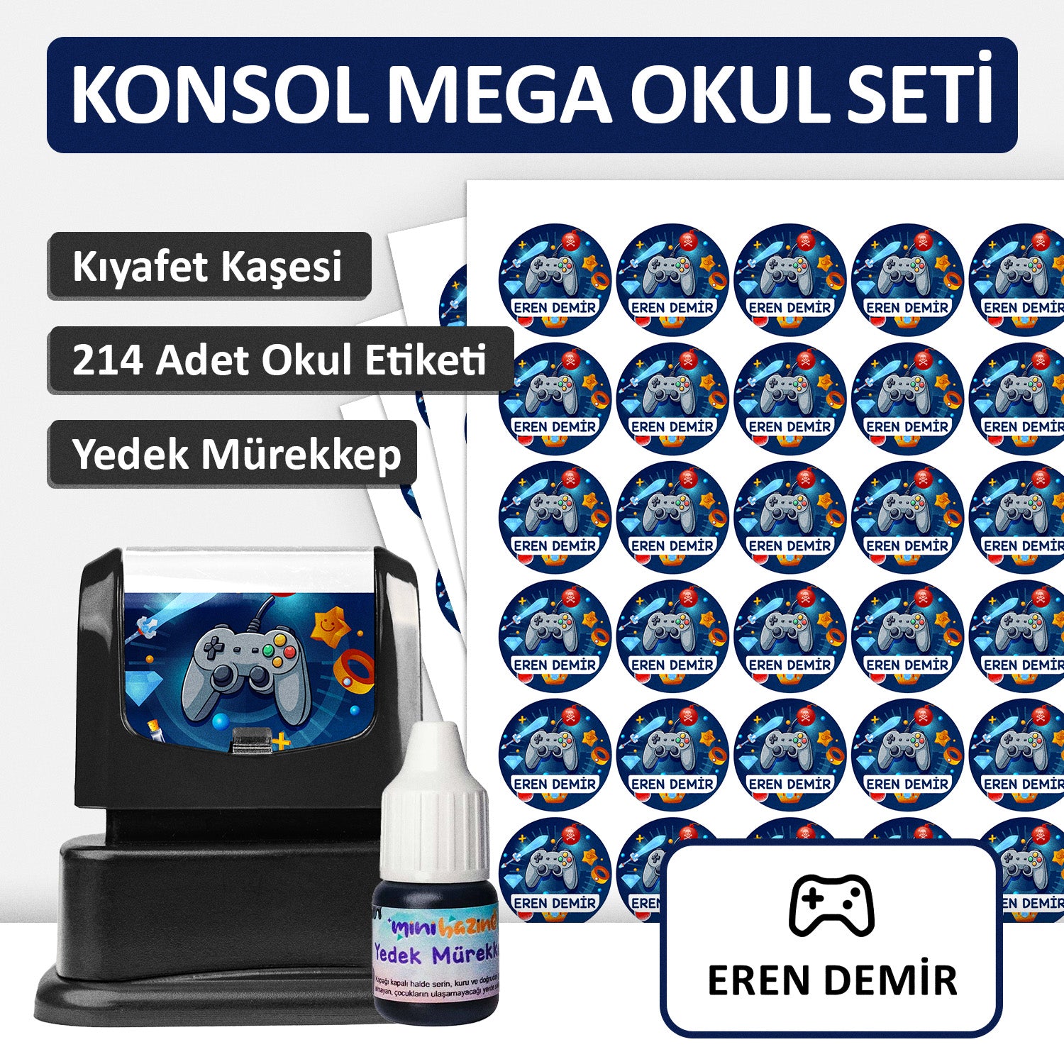 Konsol Tasarımlı Mega Okul Seti