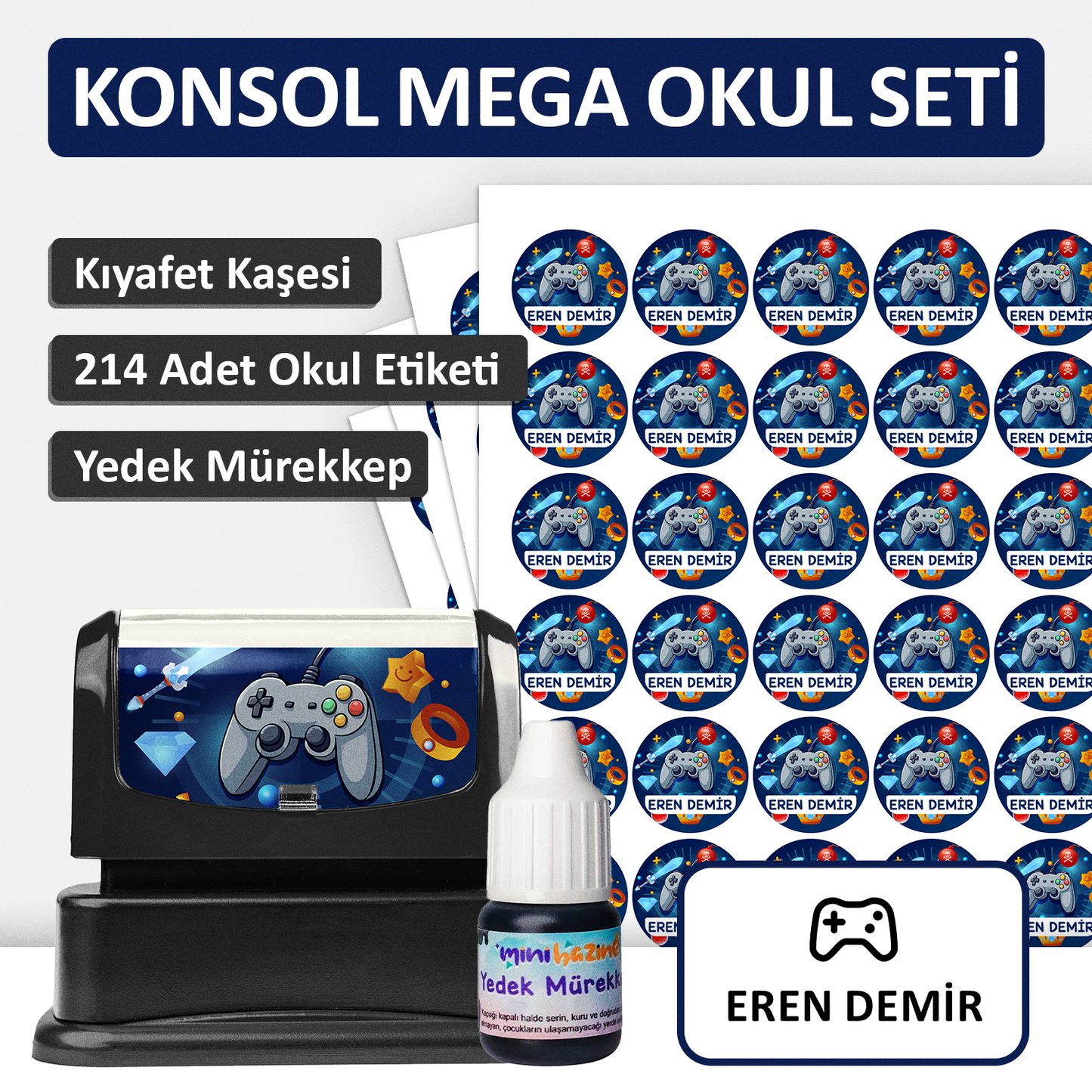 Konsol Tasarımlı Mega Okul Seti