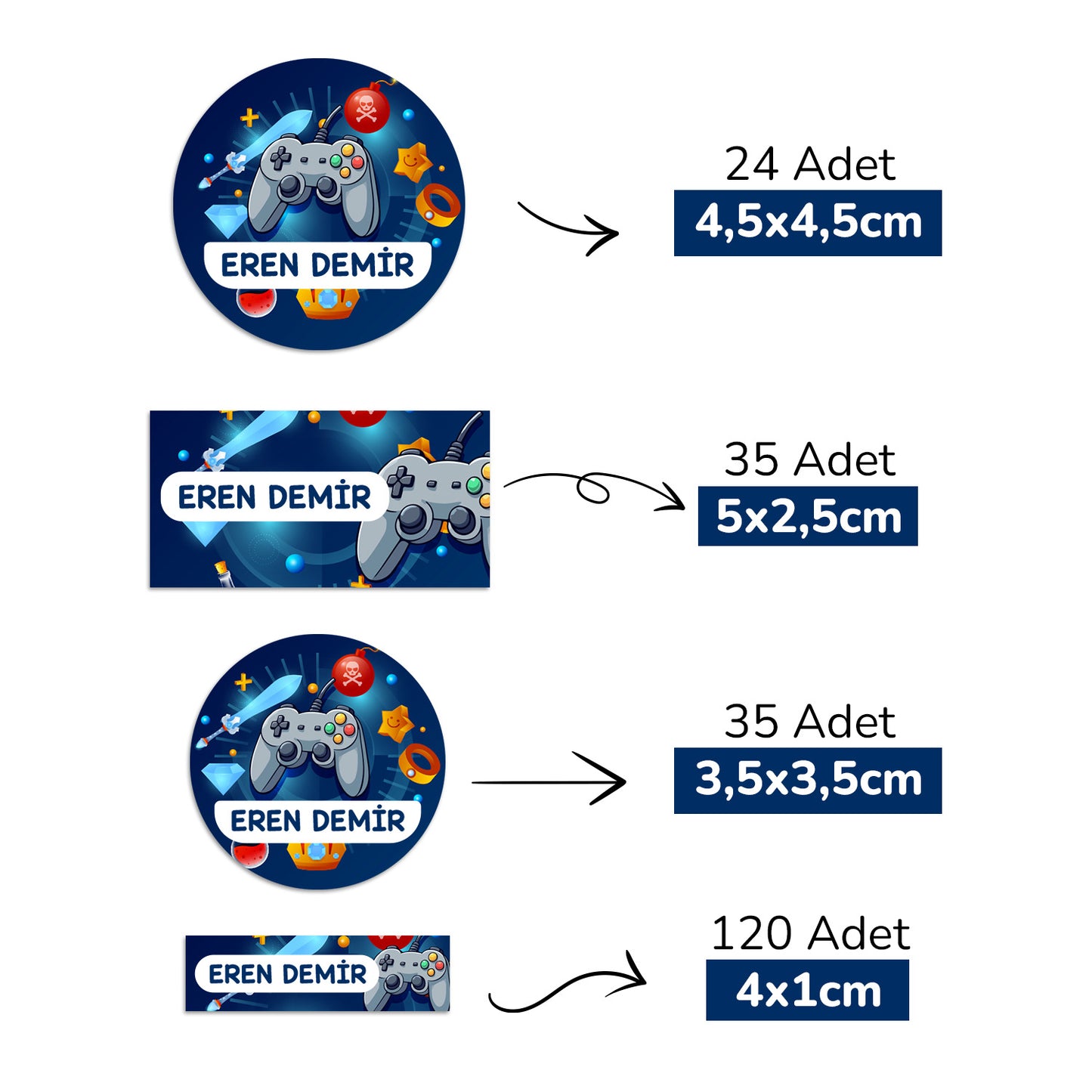 Konsol Tasarımlı Mega Okul Seti