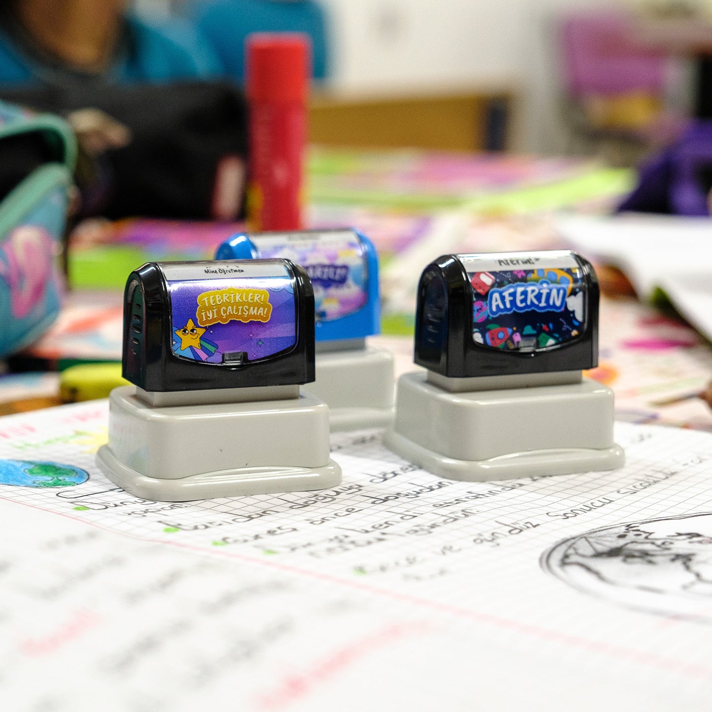 Öğretmen Kaşesi Seti - Aferin + Başarılı + Tebrikler