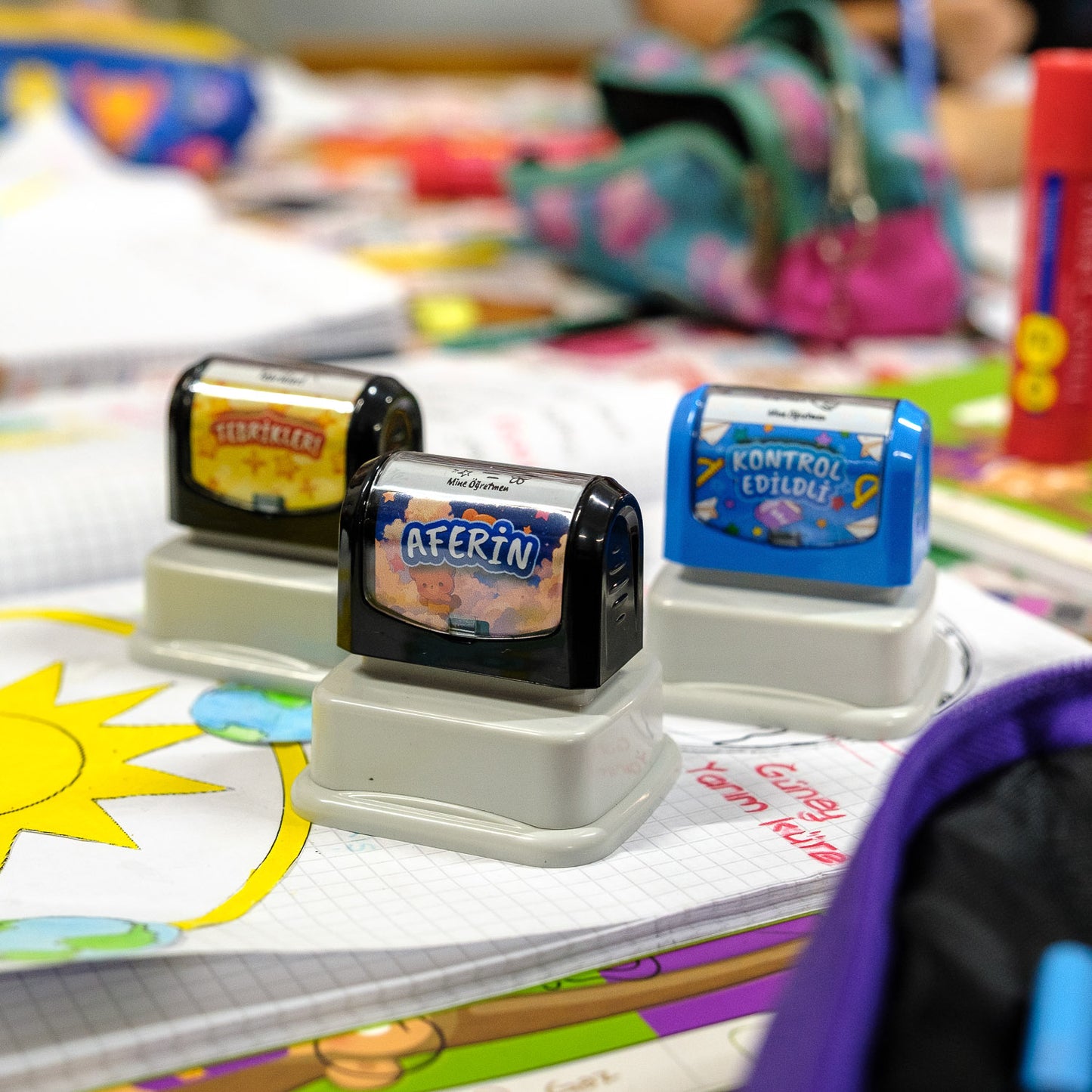 Öğretmen Kaşesi Seti - Aferin + Başarılı + Tebrikler