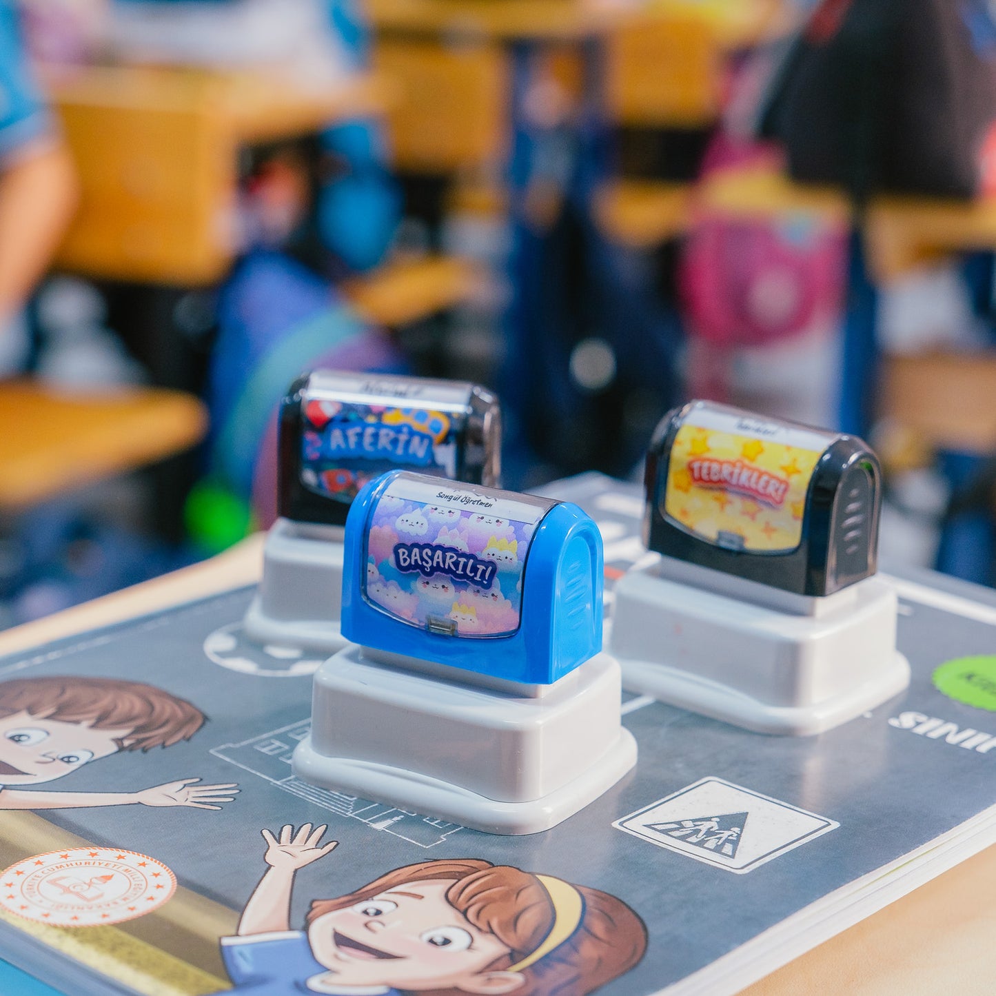 Öğretmen Kaşesi Seti - Aferin + Başarılı + Tebrikler