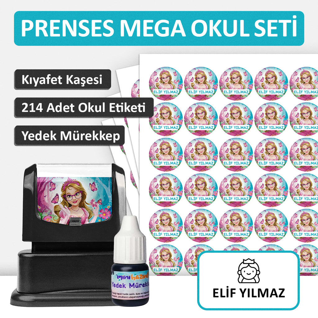Prenses Tasarımlı Mega Okul Seti